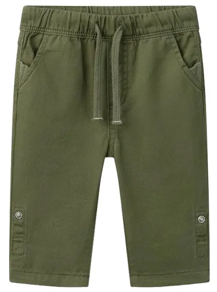 Pantaloni pentru bebeluși Sergent Major - Reglabil, kaki, 9 m