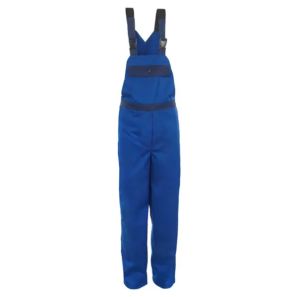 Pantaloni pieptar protecție chimică Rock Safety Chemic-BP albastru mărimea 58 Pantaloni pieptar protecție chimică Rock Safety Chemic-BP albastru mărimea 58