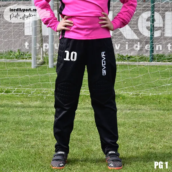 Pantaloni portar fotbal copii si adulti GIVOVA personalizabili PG1 2XS, Negru