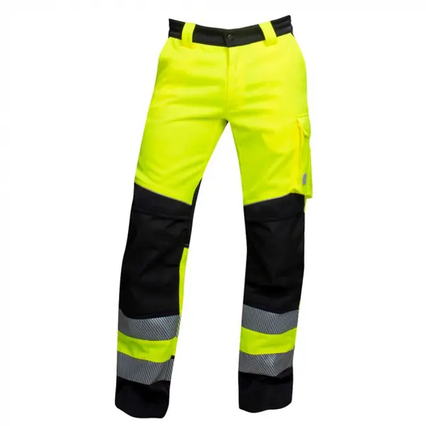 Pantaloni reflectorizanti de lucru in talie, galben-negru, SIGNAL+ 44, GALBEN-NEGRU