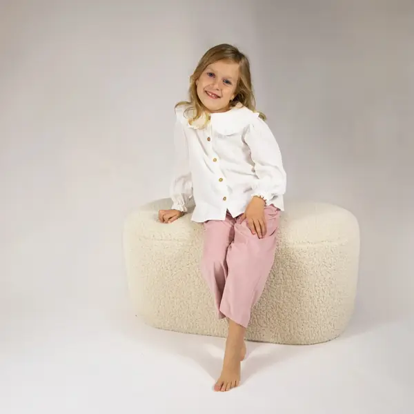 Pantaloni roz din catifea - 116