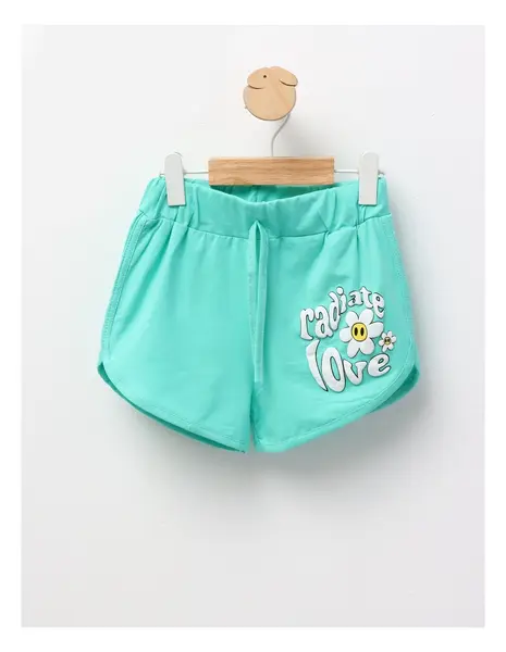 Pantaloni scurti fetite Radiate Love model verde