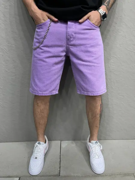 PANTALONI SCURTI MVP CLASIC PURPLE PSAS110(6383) (MĂRIME: 29)