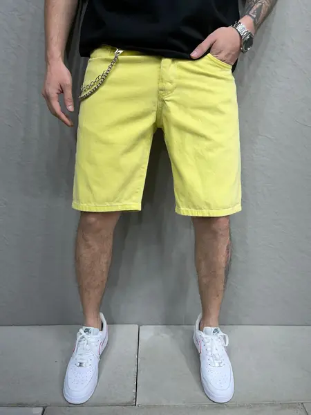 PANTALONI SCURTI MVP CLASIC YELLOW PSAS112(6386) (MĂRIME: 32)