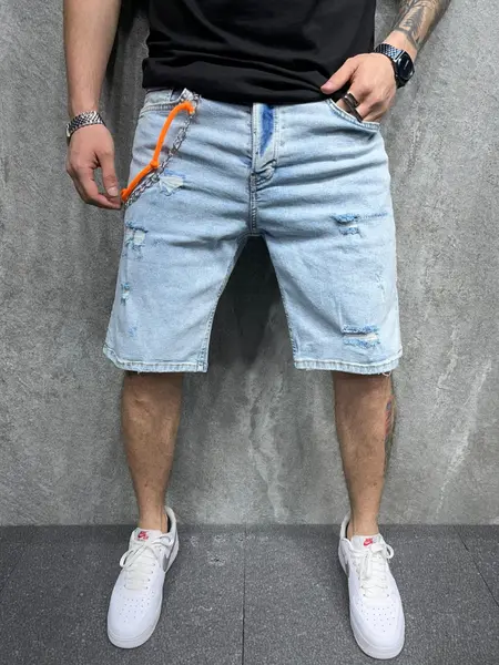 PANTALONI SCURTI ORANGE BLUEWHITE PSAS73(6321) (MĂRIME: 29)