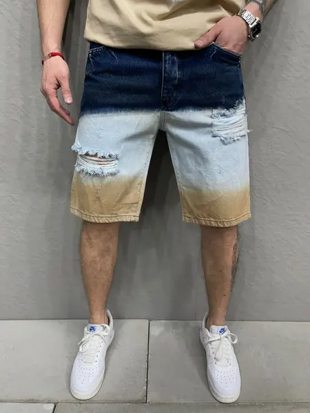 PANTALONI SCURTI RUPTI COLORS PSAS89(6970) (MĂRIME: 29)