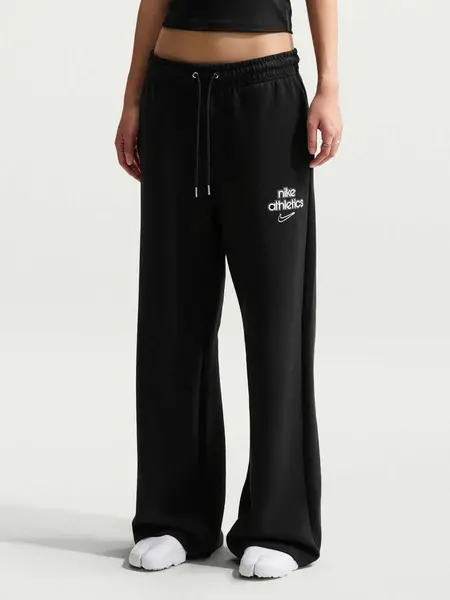 Pantaloni sport W Nk Phnx Flc Hr Wd Gls