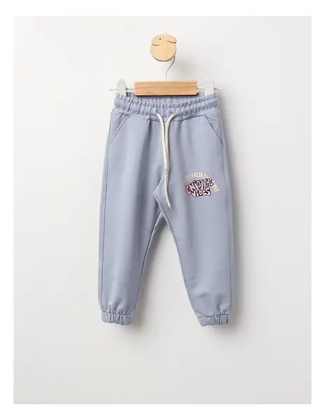 Pantaloni trening ENJOY THE VIBES bleu