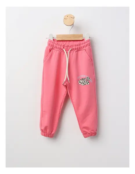 Pantaloni trening ENJOY THE VIBES roz