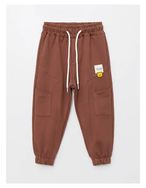 Pantaloni trening WORLD maro