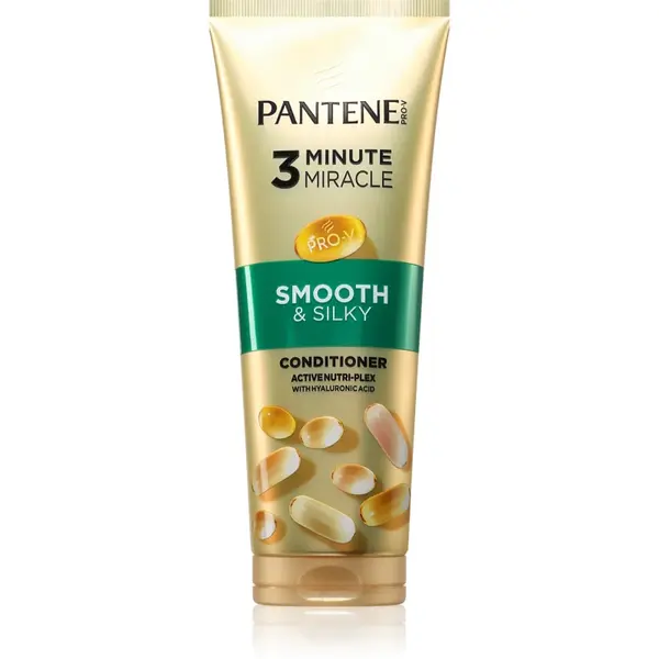 Pantene 3 Minute Miracle Smooth&Silky Balsam intens , 3 minute pentru par deteriorat 220 ml