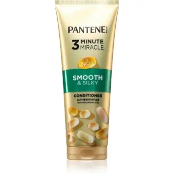 Pantene 3 Minute Miracle Smooth&Silky Balsam intens , 3 minute pentru par deteriorat