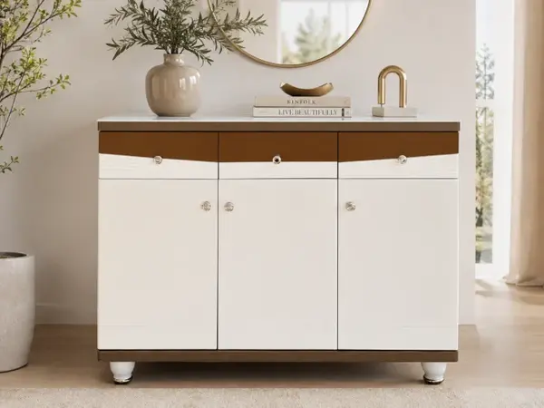 Pantofar MDF Alpin crem deschis 120x33x100 cm