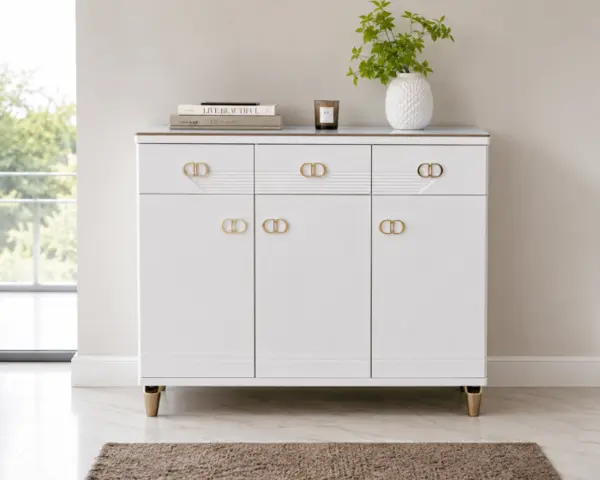 Pantofar MDF Daily crem deschis 120x33x98 cm