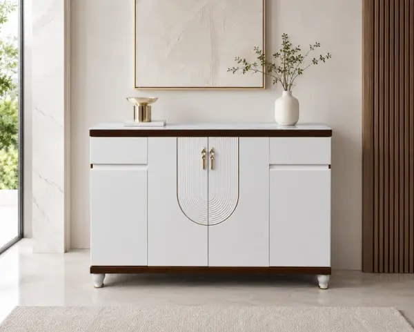 Pantofar MDF Linea crem deschis 160x33x99 cm