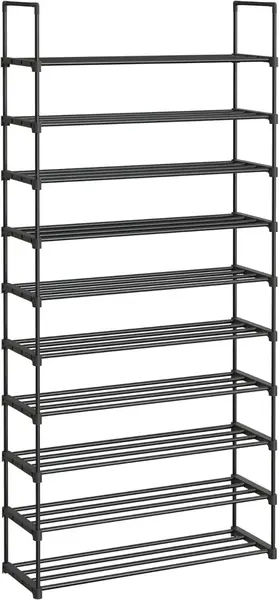 Pantofar modular Negru Songmics 92x30x194 cm