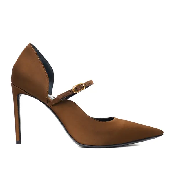 Pantofi Agnes Satin, Maro - Premium Collection - 41 / 10 cm