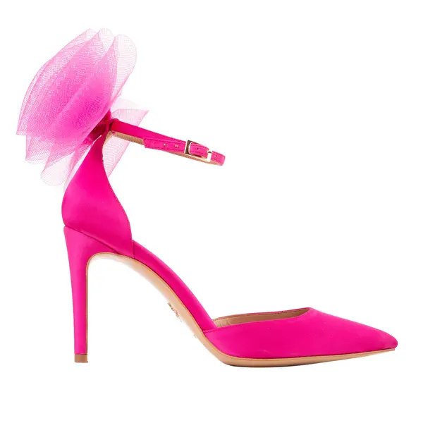 Pantofi Alice Funde Tulle, Satin, Fucsia - 41 / 8 cm