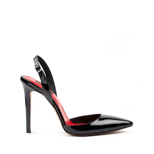 Pantofi Alice Piele Lacuita, Negri - 34 / 11 cm