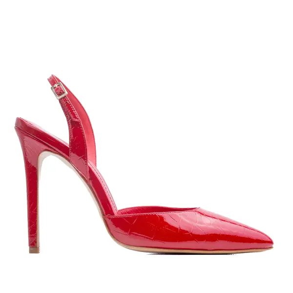 Pantofi Alice Piele Lacuita, Rosii, Editie Limitata - 40 / 1 cm