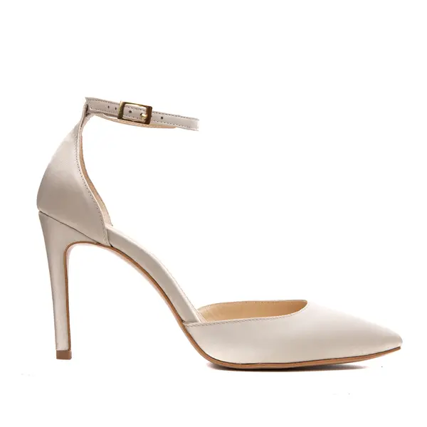 Pantofi Alice Satin, Nisip - 38 / 11 cm