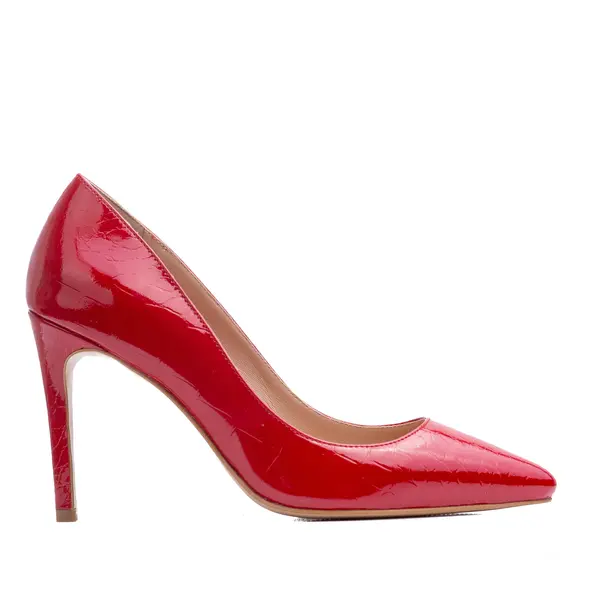 Pantofi Alice Stiletto Piele Lacuita, Rosii, Editie Limitata - 41 / 1 cm