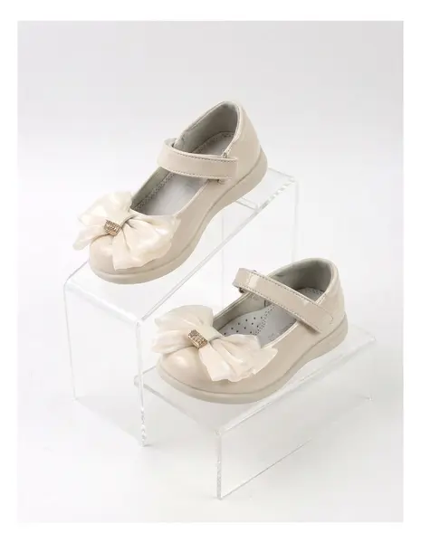 Pantofi Apawwa cu organza, eleganti crem