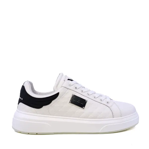 Pantofi bărbați JOHN RICHMOND albi din piele cu logo metalic 2260BP29105A