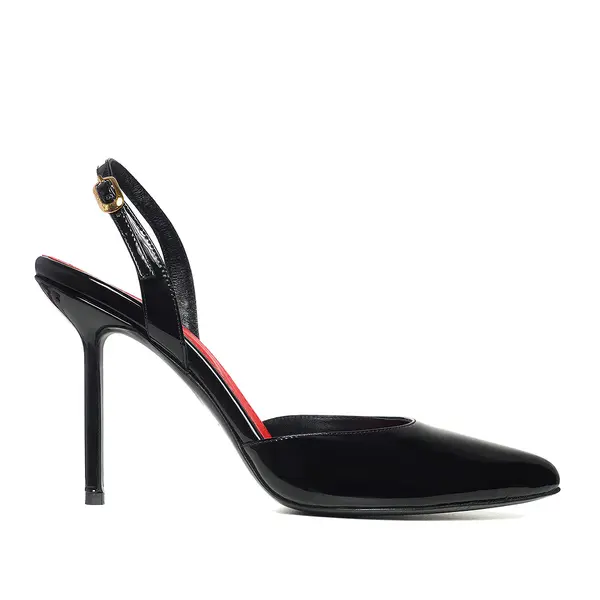 Pantofi Carla Piele Lacuita, Negri - Premium Collection - 42 / 10 cm