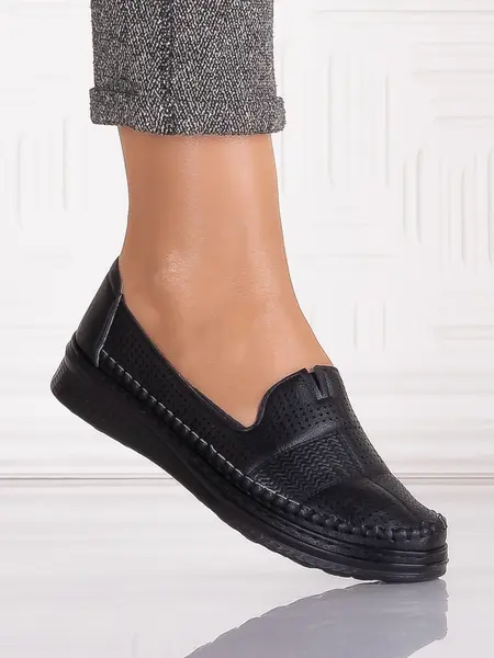 Pantofi casual Negrii dama din Piele Ecologica Arsene