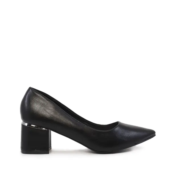 Pantofi cu toc mic femei Solo Donna negri 1161DP1510N