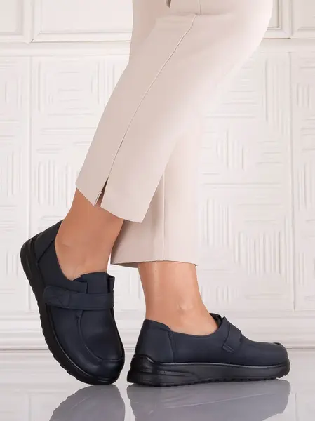 Pantofi dama Casual Bleumarin din Piele Ecologica Nedira
