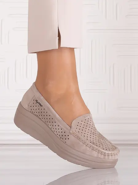 Pantofi dama casual Kaki din Piele Naturală Anastassia