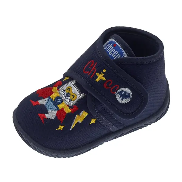 Pantofi de casa pentru copii Chicco Tetris, bleumarin, 70054-65P