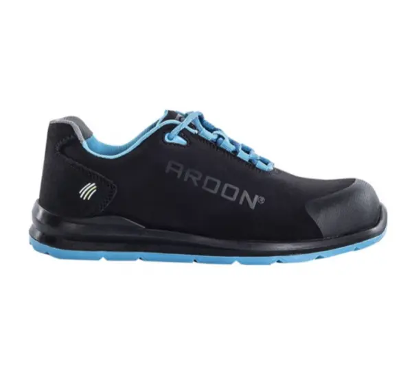 Pantofi de protectie cu bombeu metalic si lamela, Ardon SOFTEX S1P, culoarea negru 50, NEGRU-BLEU