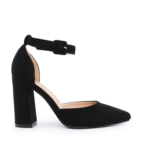 Pantofi decupați femei Solo Donna negre din velur 1169dd1210vn
