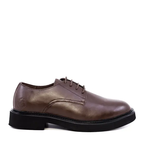Pantofi derby bărbați Benvenuti maro din piele 1200BP258642M