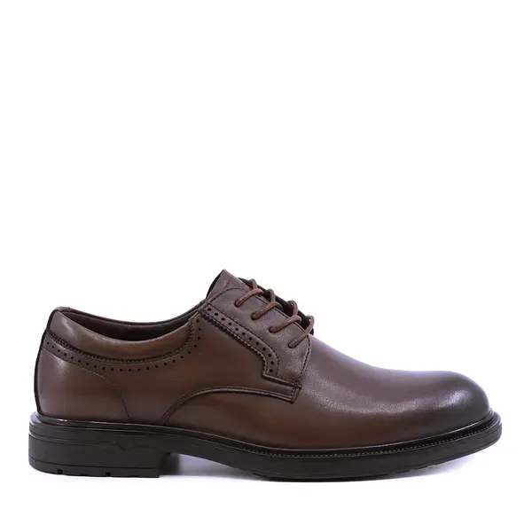 Pantofi derby bărbați Benvenuti maro din piele 3850bp062m