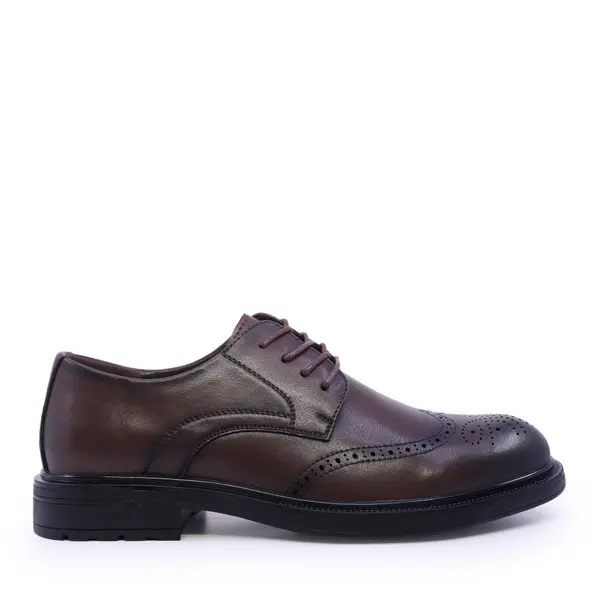 Pantofi derby bărbați Benvenuti maro din piele 3851bp042m