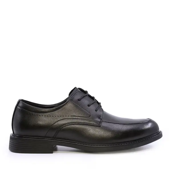 Pantofi derby bărbați Benvenuti negri din piele 3852BP093N