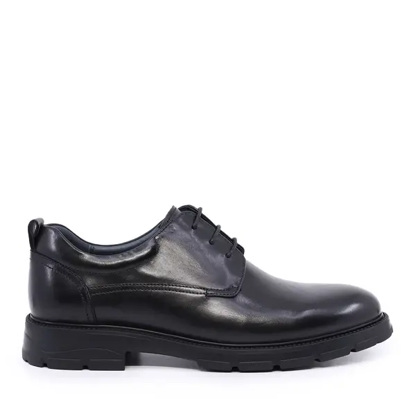 Pantofi derby bărbați Enzo Bertini negri din piele 1650BP3182N