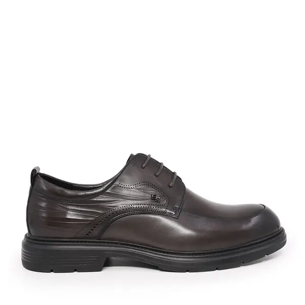 Pantofi derby bărbați Enzo Bertini negri din piele naturală 1420BP2100N