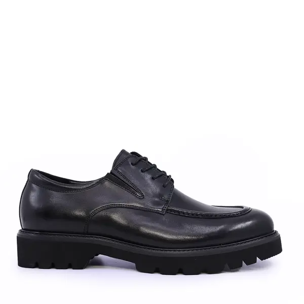 Pantofi derby bărbați Enzo Bertini negri din piele naturală 1099bp1662n