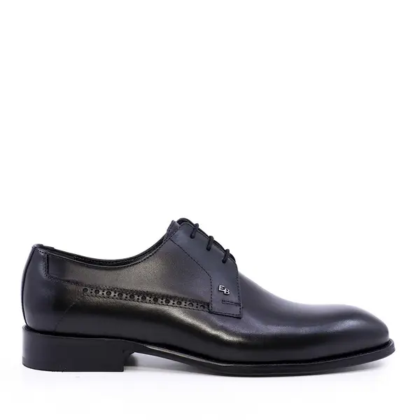 Pantofi derby bărbați Enzo Bertini Premium Collection negri din piele naturală 3389BP1425N