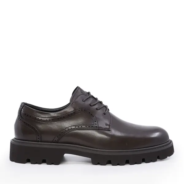 Pantofi derby bărbați Luca di Gioia negri din piele 2932BP6709N