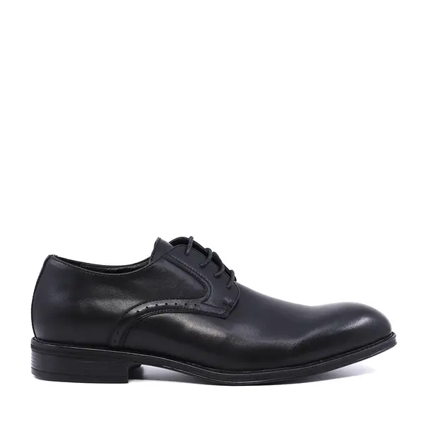 Pantofi derby bărbați Thezeus negri din piele 2349BP22443N