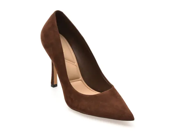 Pantofi eleganti ALDO maro, STESSY 3.0, din piele intoarsa