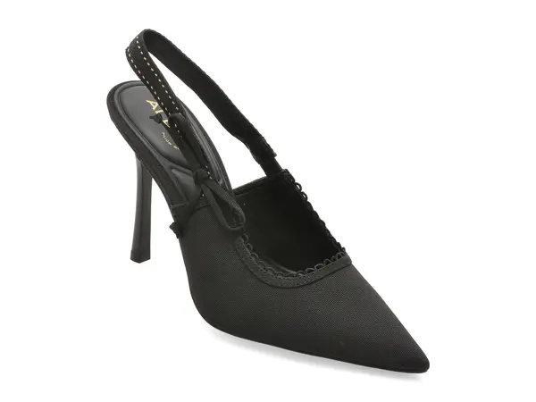 Pantofi eleganti ALDO negri, HENNIE 007, din material textil