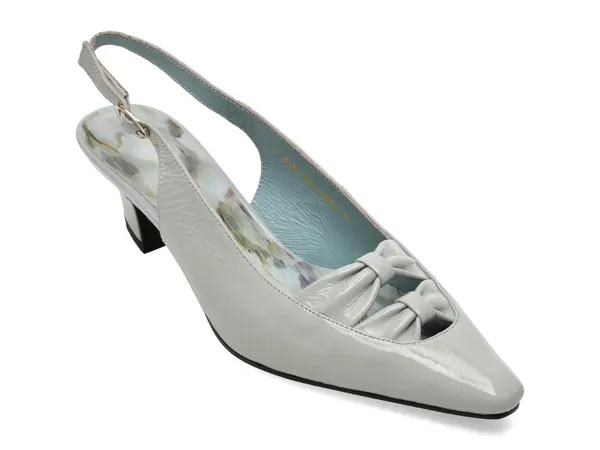 Pantofi eleganti EPICA albastri, 3F3761, din piele naturala lacuita