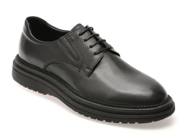 Pantofi eleganti EPICA negri, J3610, din piele naturala
